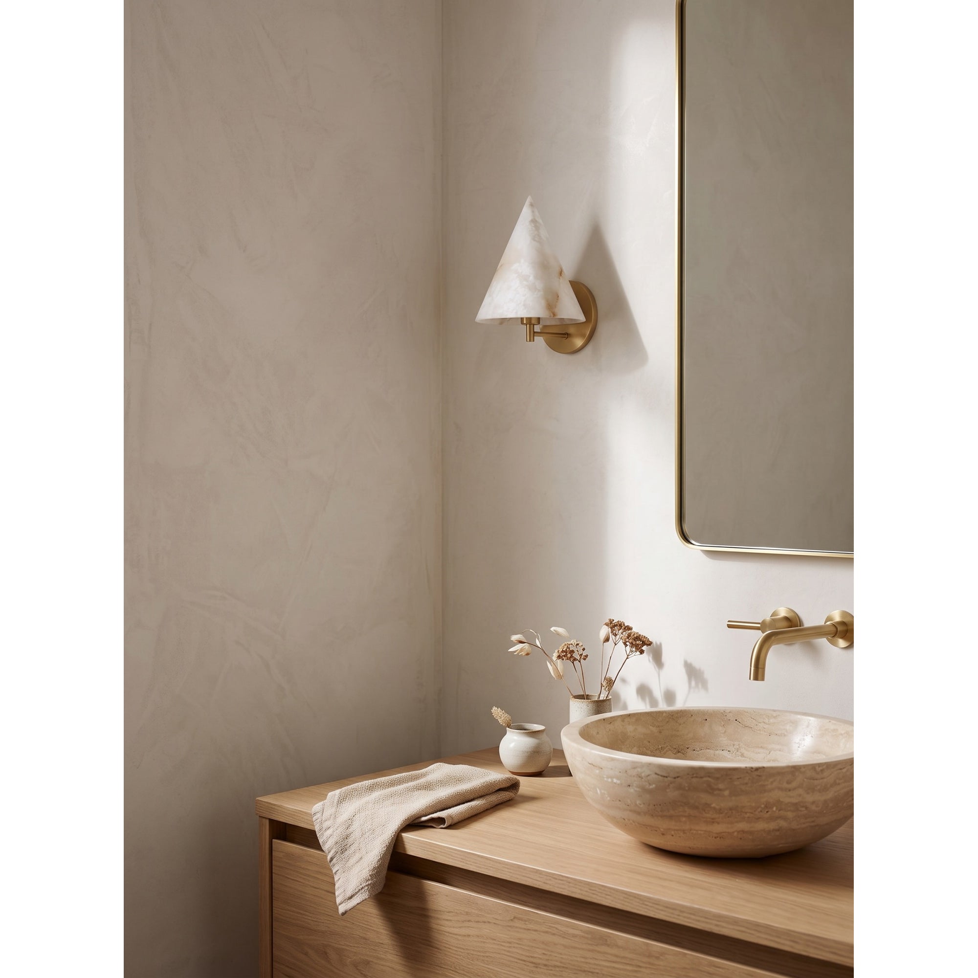 Apex Alabaster Wall Sconce