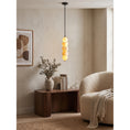 Load image into Gallery viewer, Arched Alabaster Pendant Lamp
