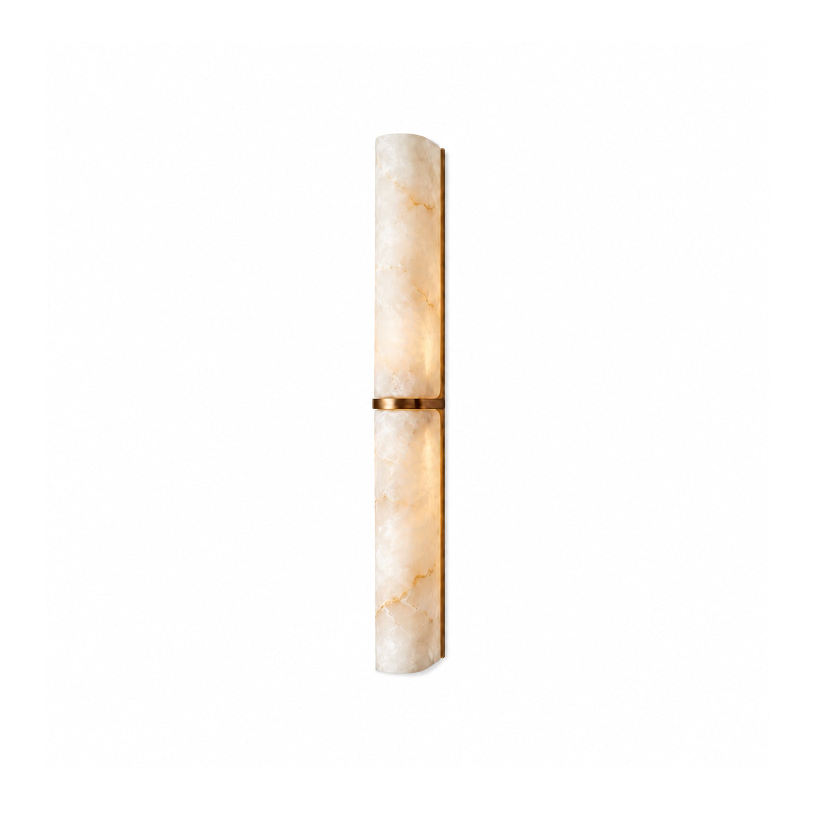 Arched Alabaster Tube Wall Sconce