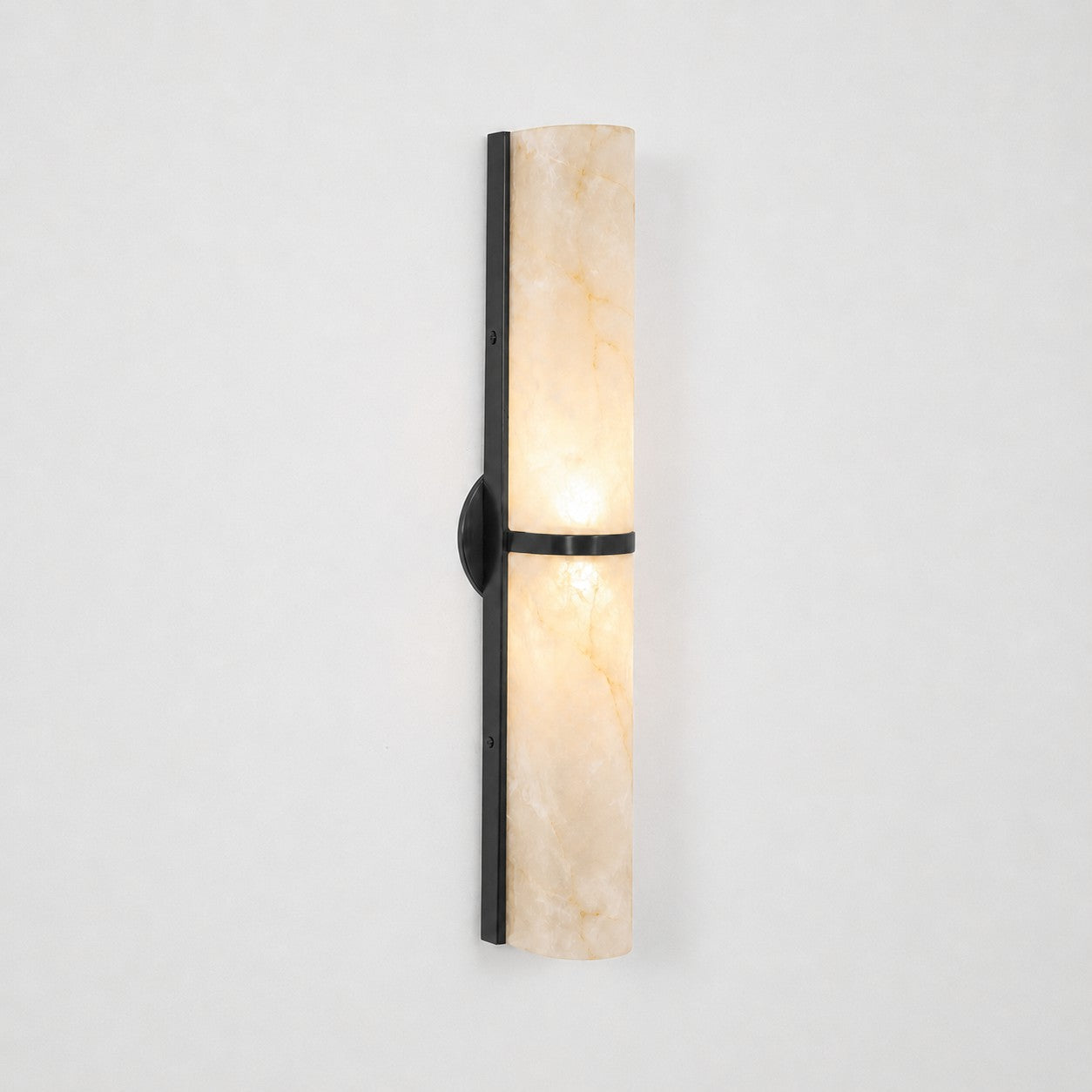 Arched Alabaster Tube Wall Sconce