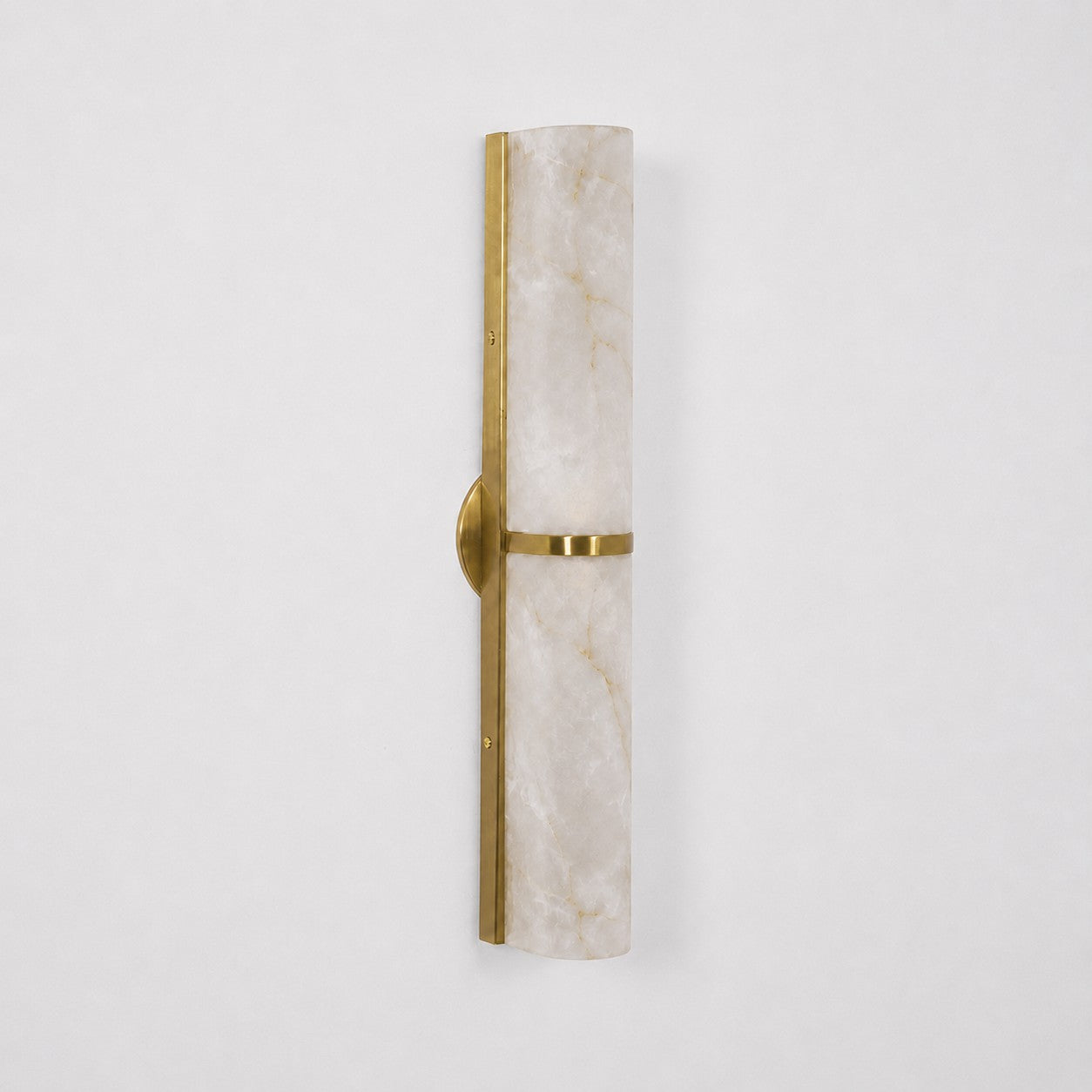 Arched Alabaster Tube Wall Sconce