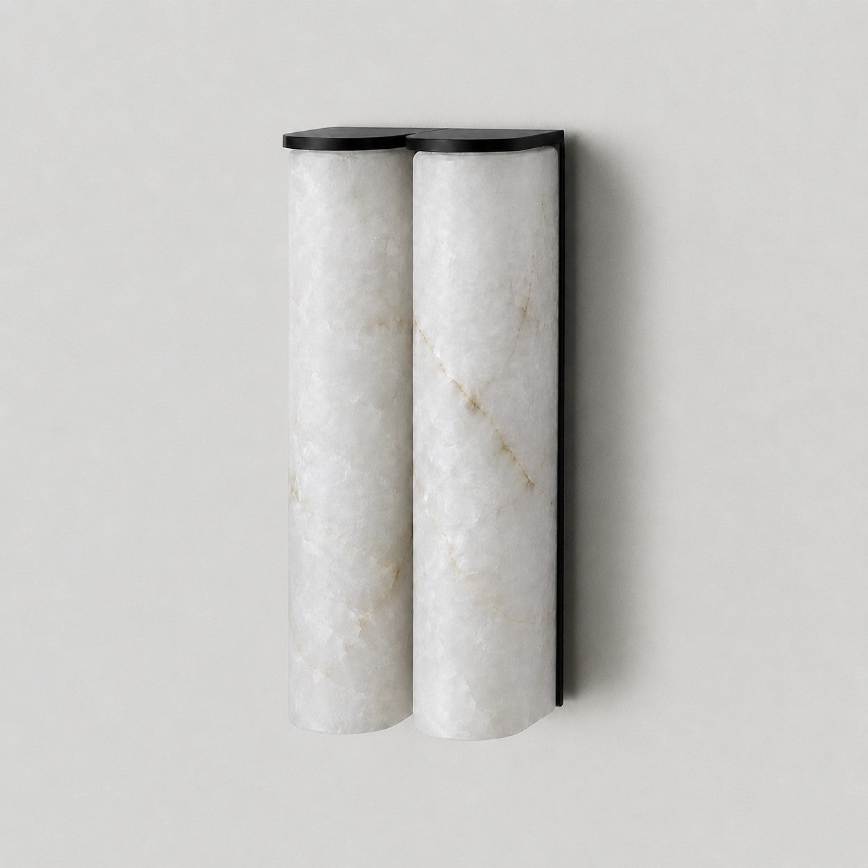 Arched Alabaster Tube Wall Sconce