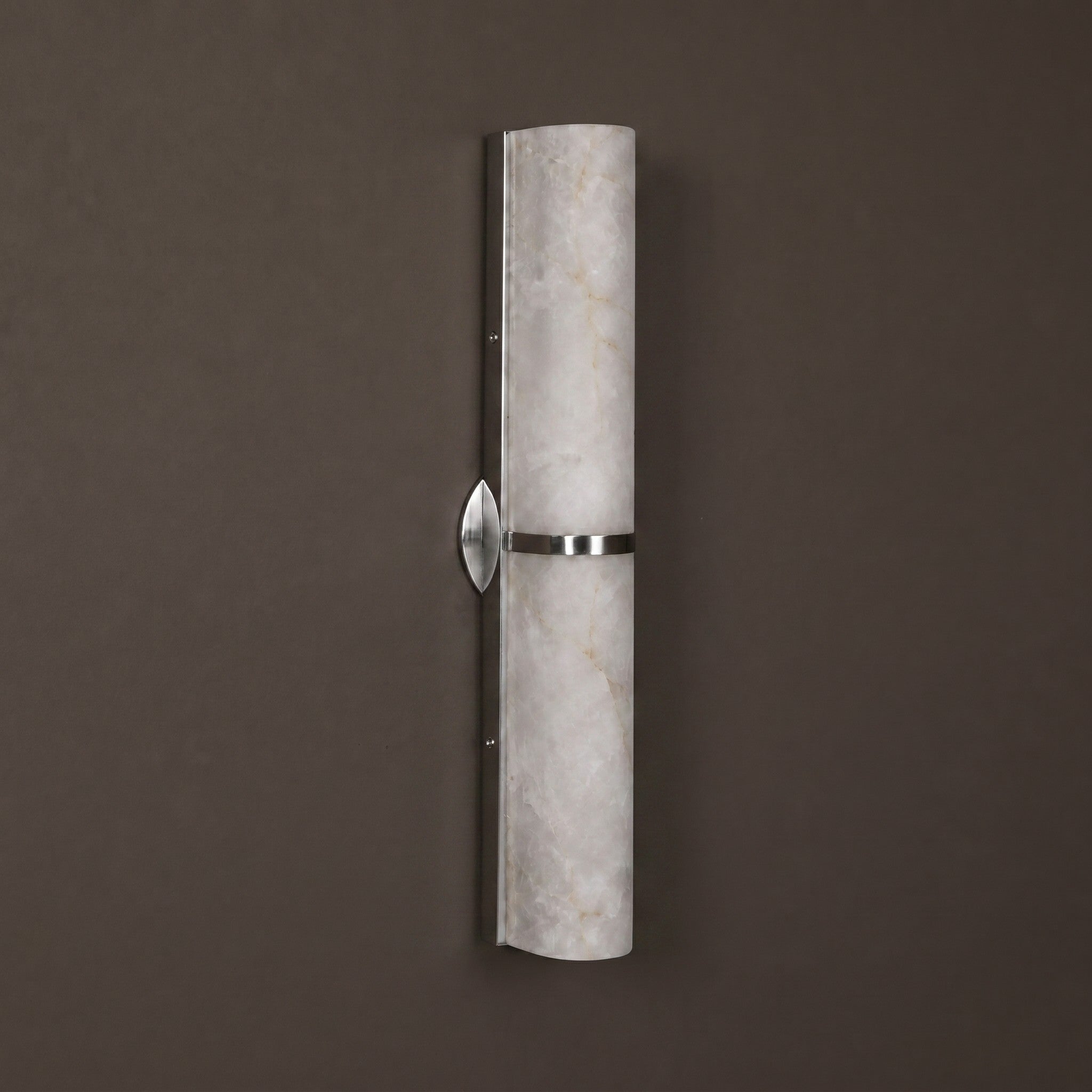 Arched Alabaster Tube Wall Sconce