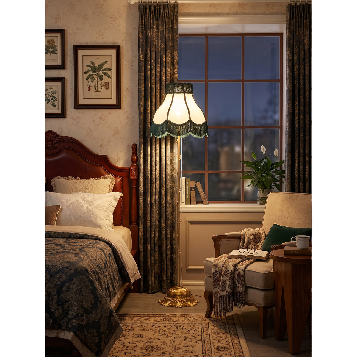 Arden Glass Column Floor Lamp