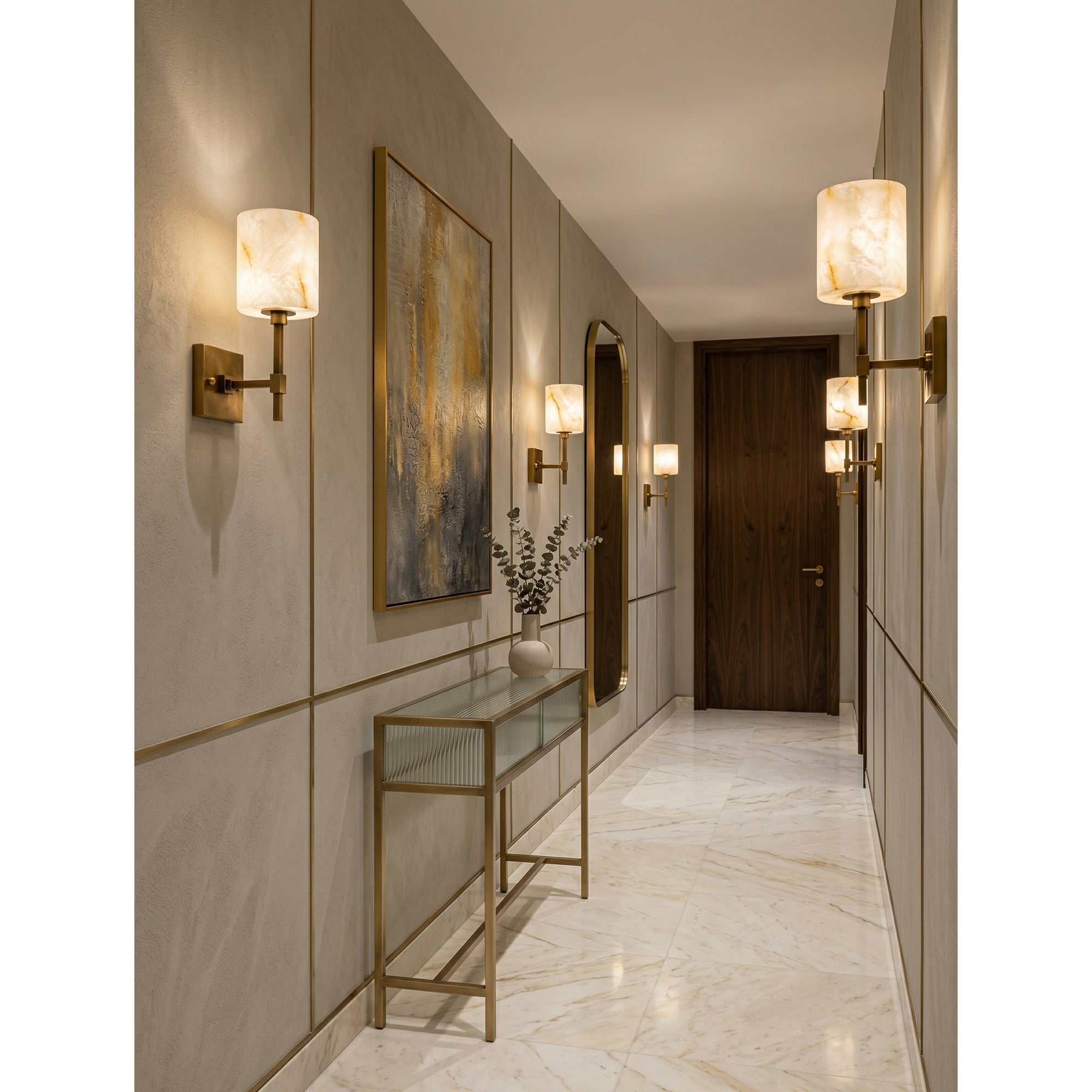 Ariel Alabaster Wall Sconce