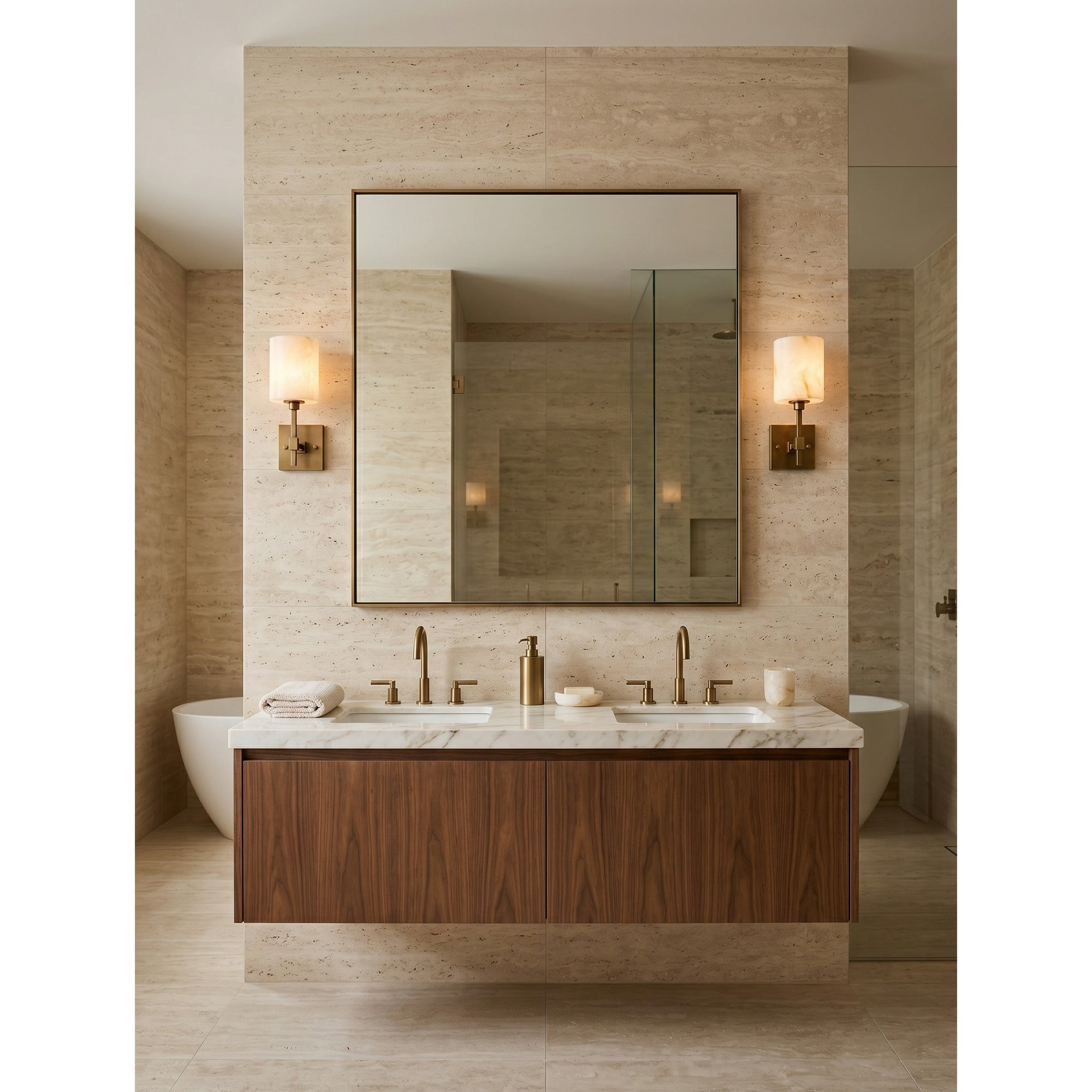Ariel Alabaster Wall Sconce