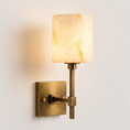 Load image into Gallery viewer, Ariel Alabaster Wall Sconce
