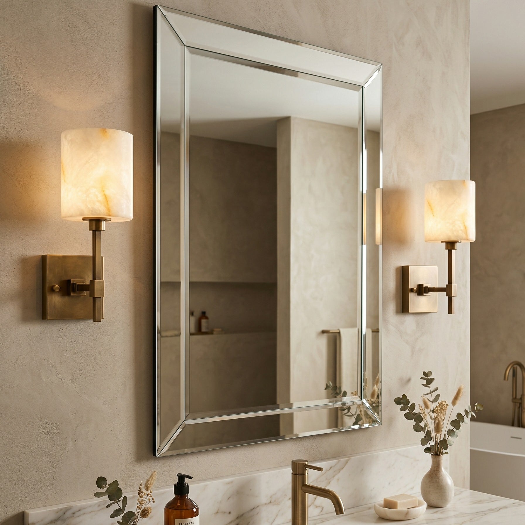 Ariel Alabaster Wall Sconce
