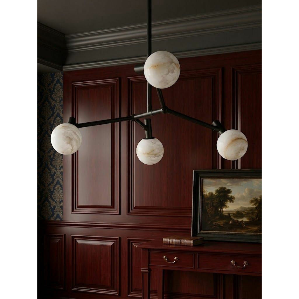 Armature Alabaster Chandelier