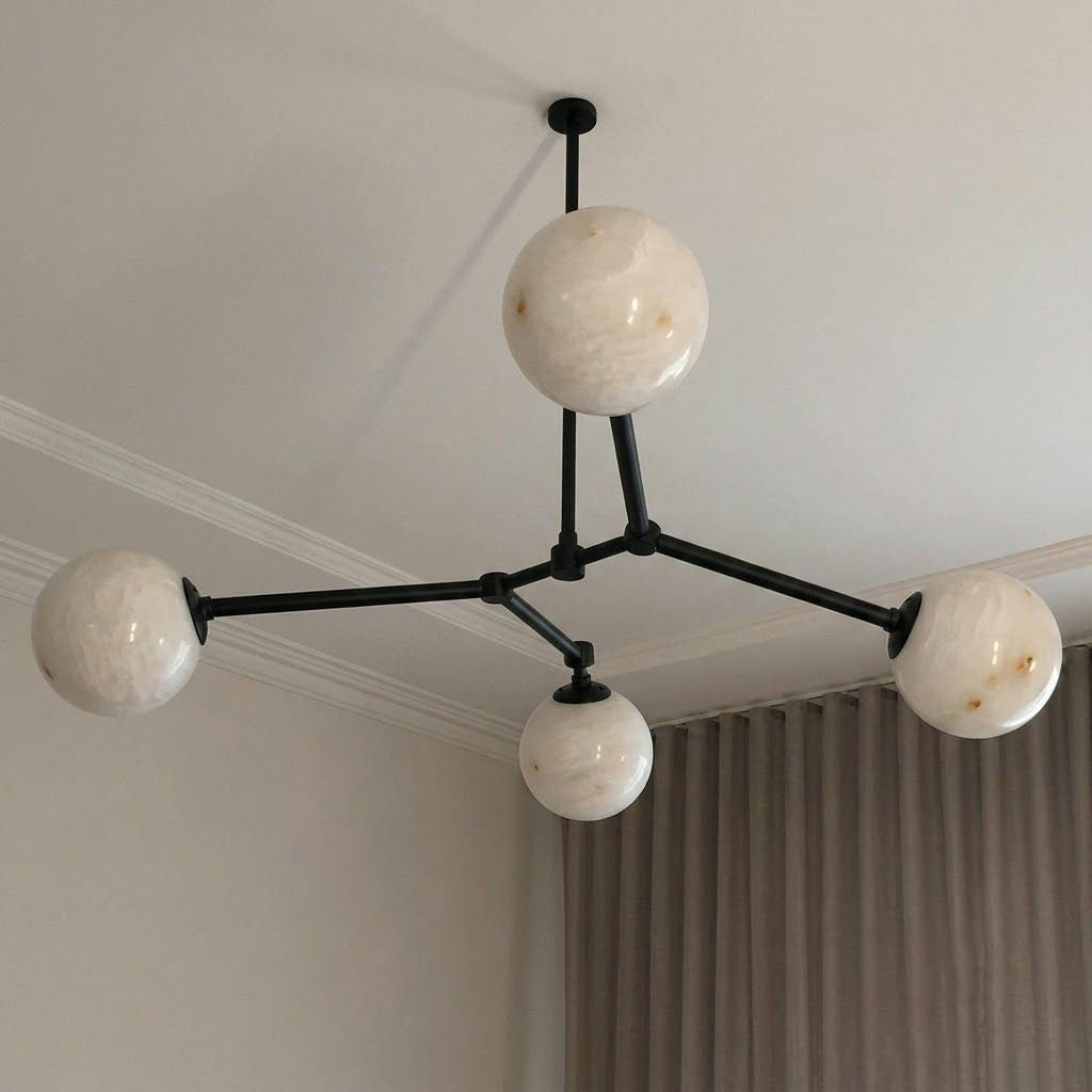 Armature Alabaster Chandelier