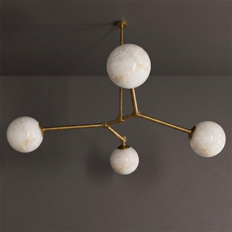 Armature Alabaster Chandelier