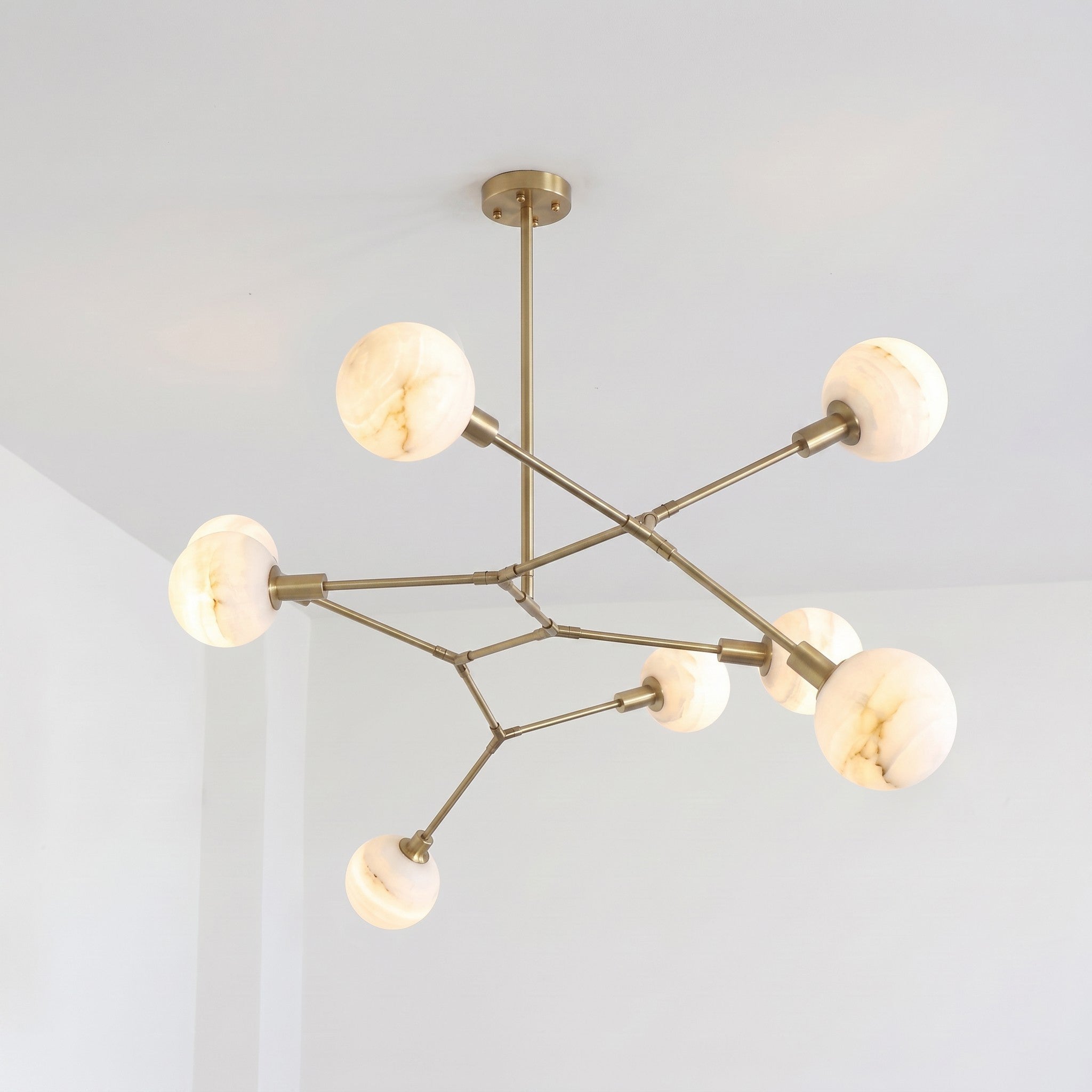 Armature Alabaster Chandelier