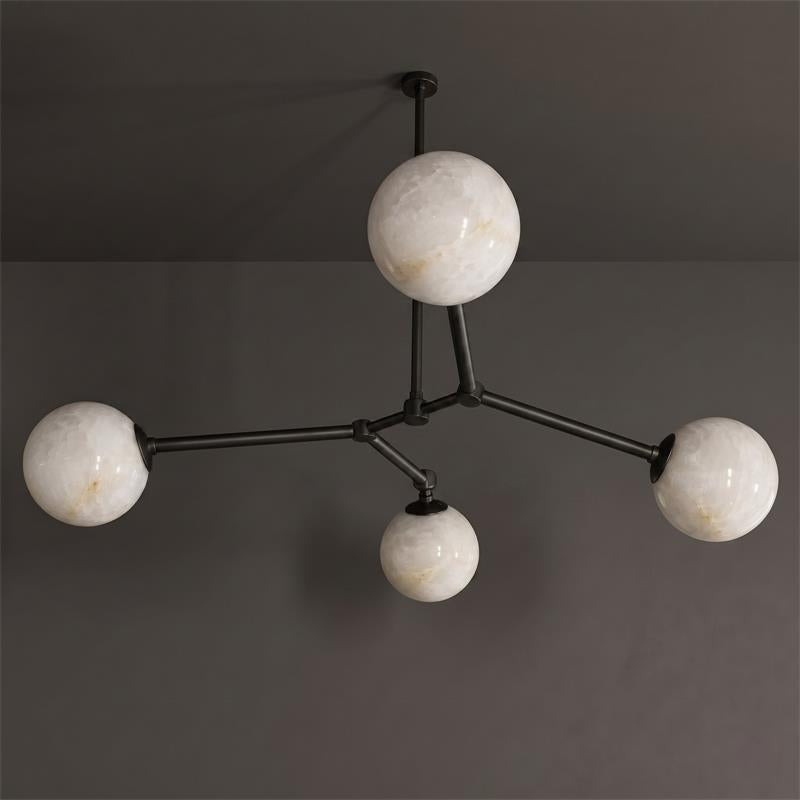 Armature Alabaster Chandelier
