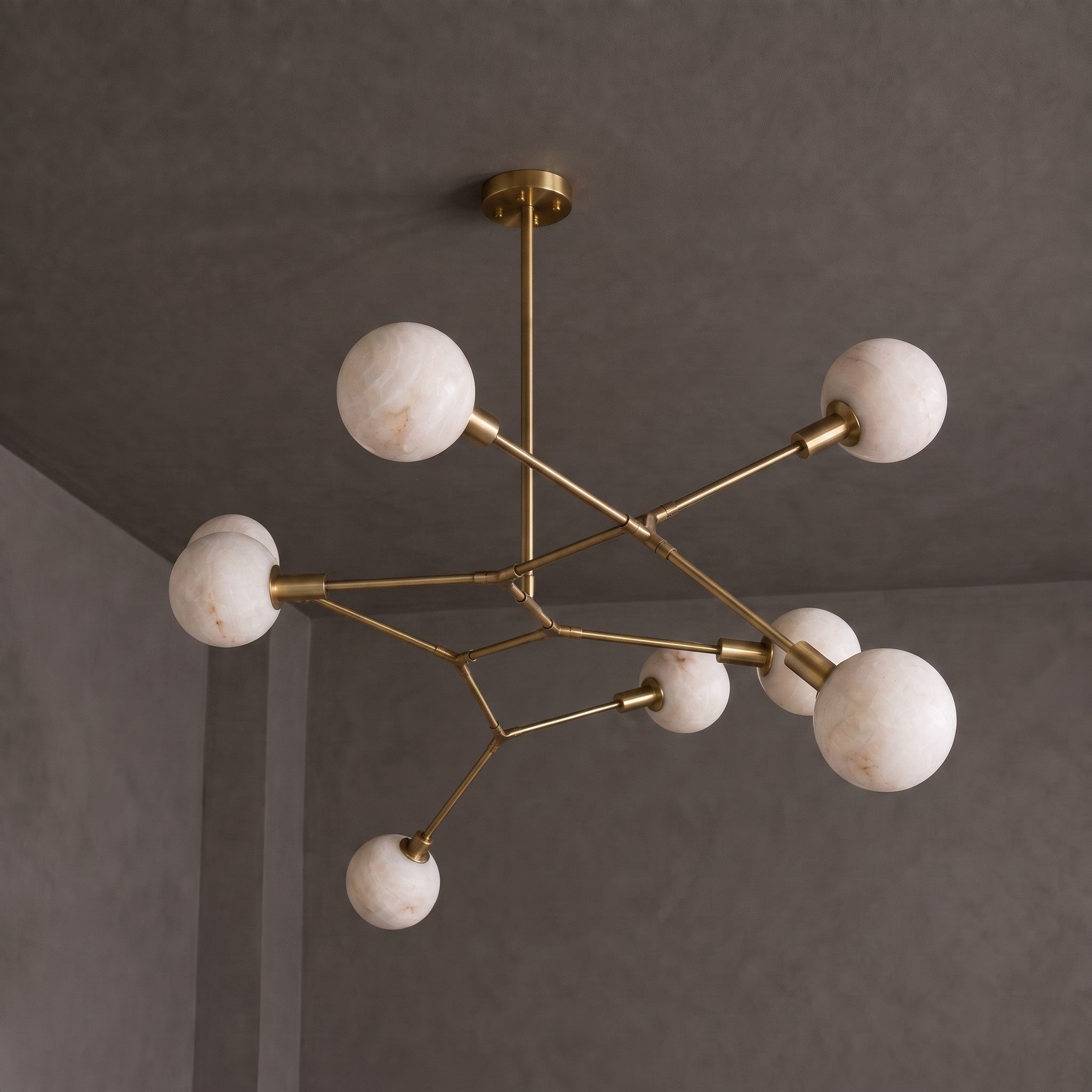 Armature Alabaster Chandelier