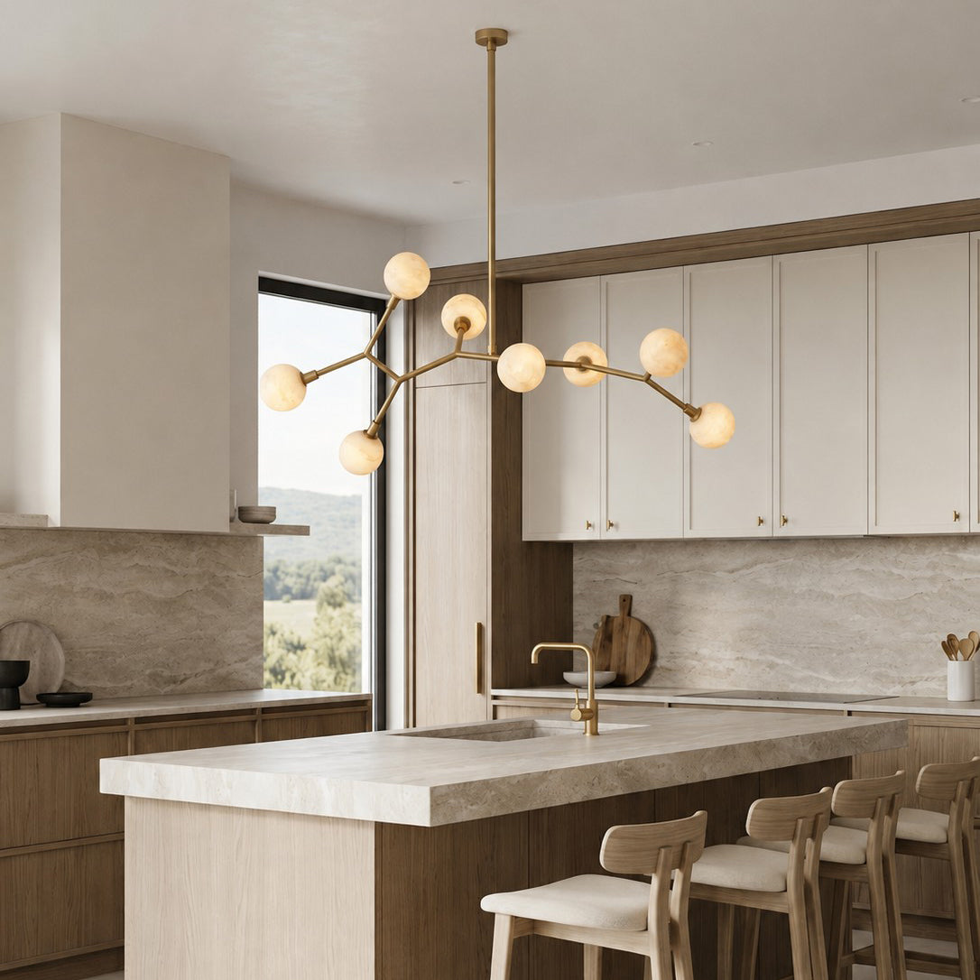 Armature Alabaster Chandelier