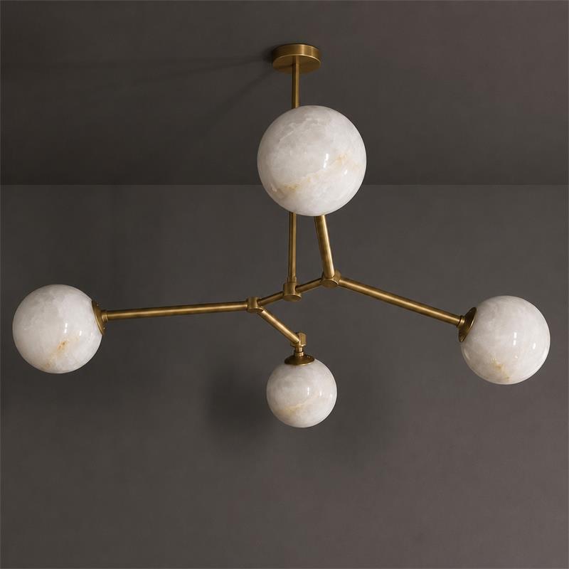 Armature Alabaster Chandelier