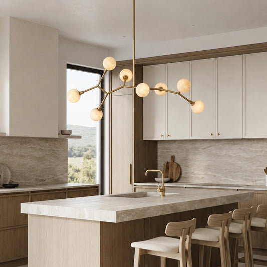 Armature Alabaster Chandelier