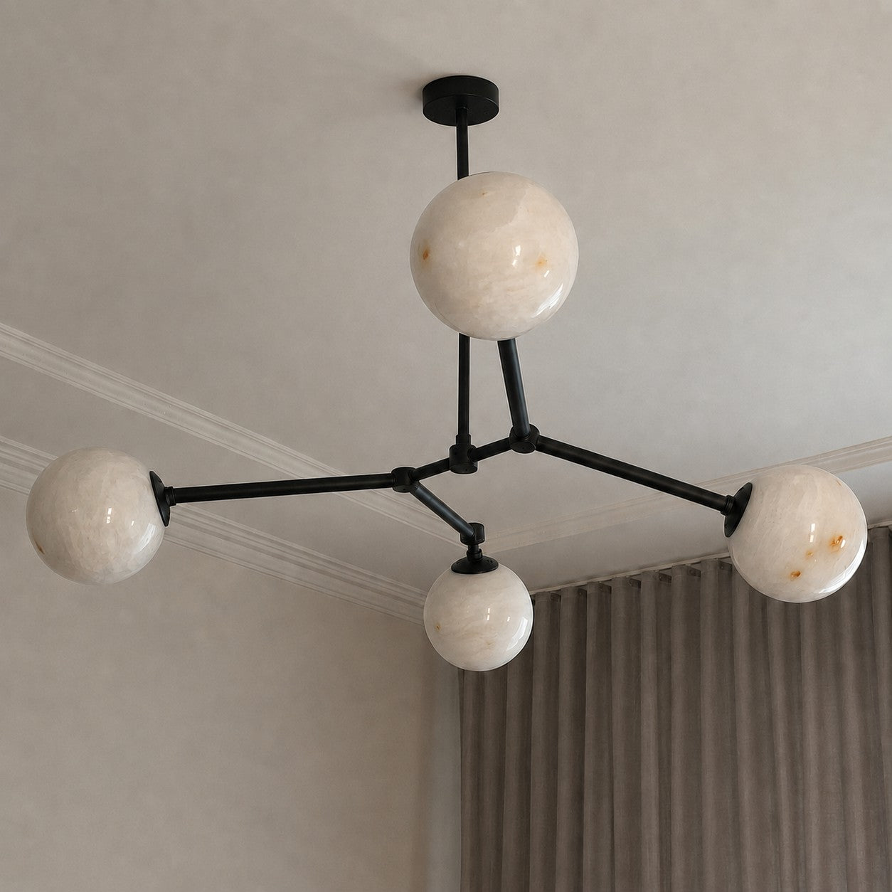 Armature Alabaster Chandelier