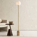 Load image into Gallery viewer, Aseneth Travertine Floor Lamp
