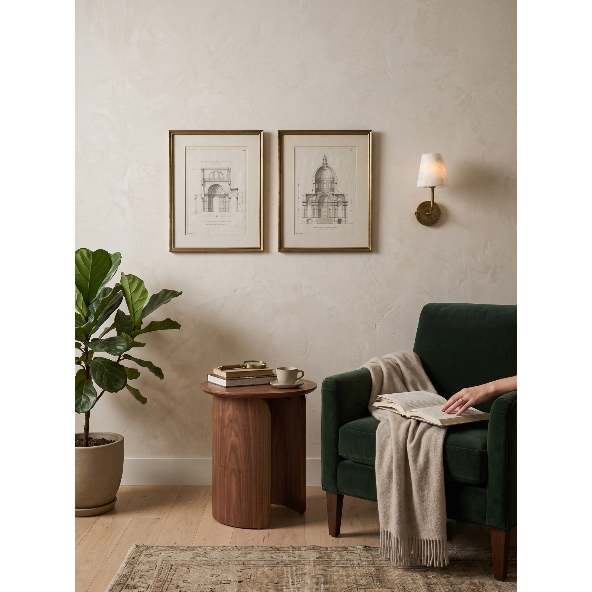 Aspen Alabaster Wall Sconce