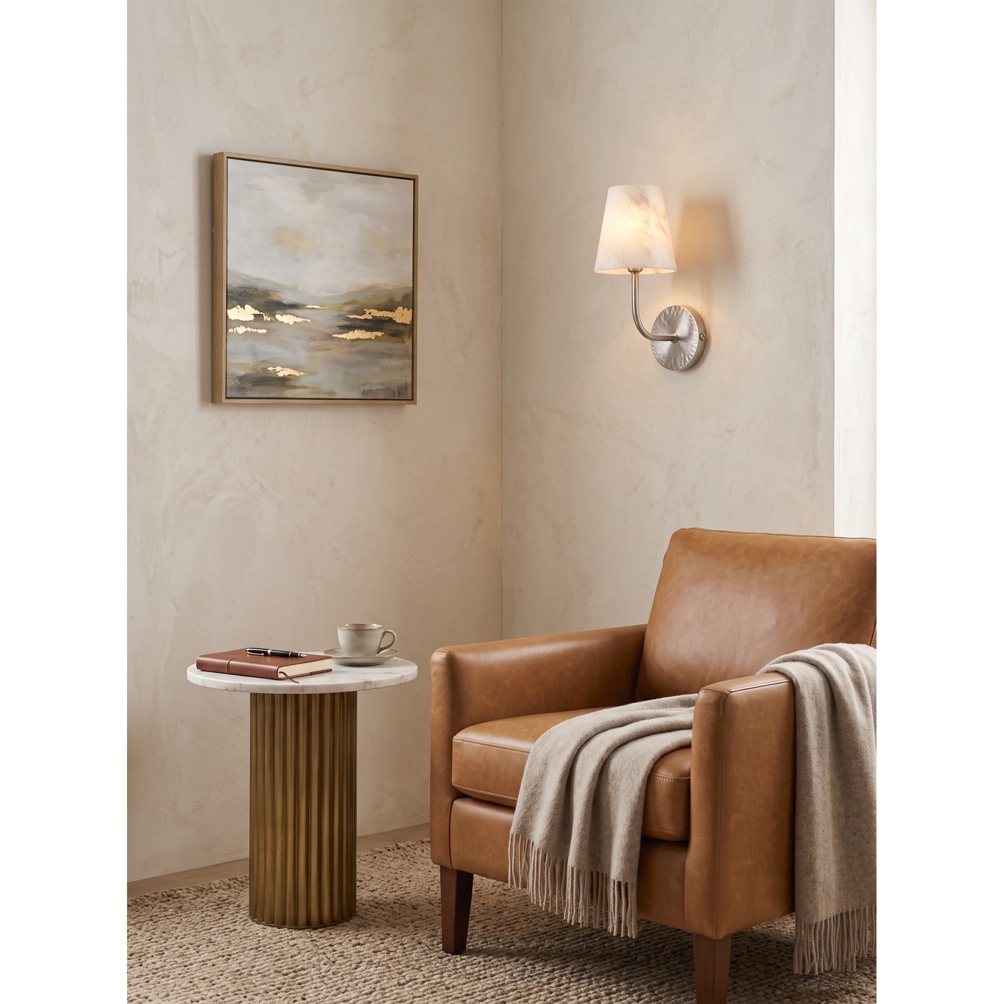 Aspen Alabaster Wall Sconce