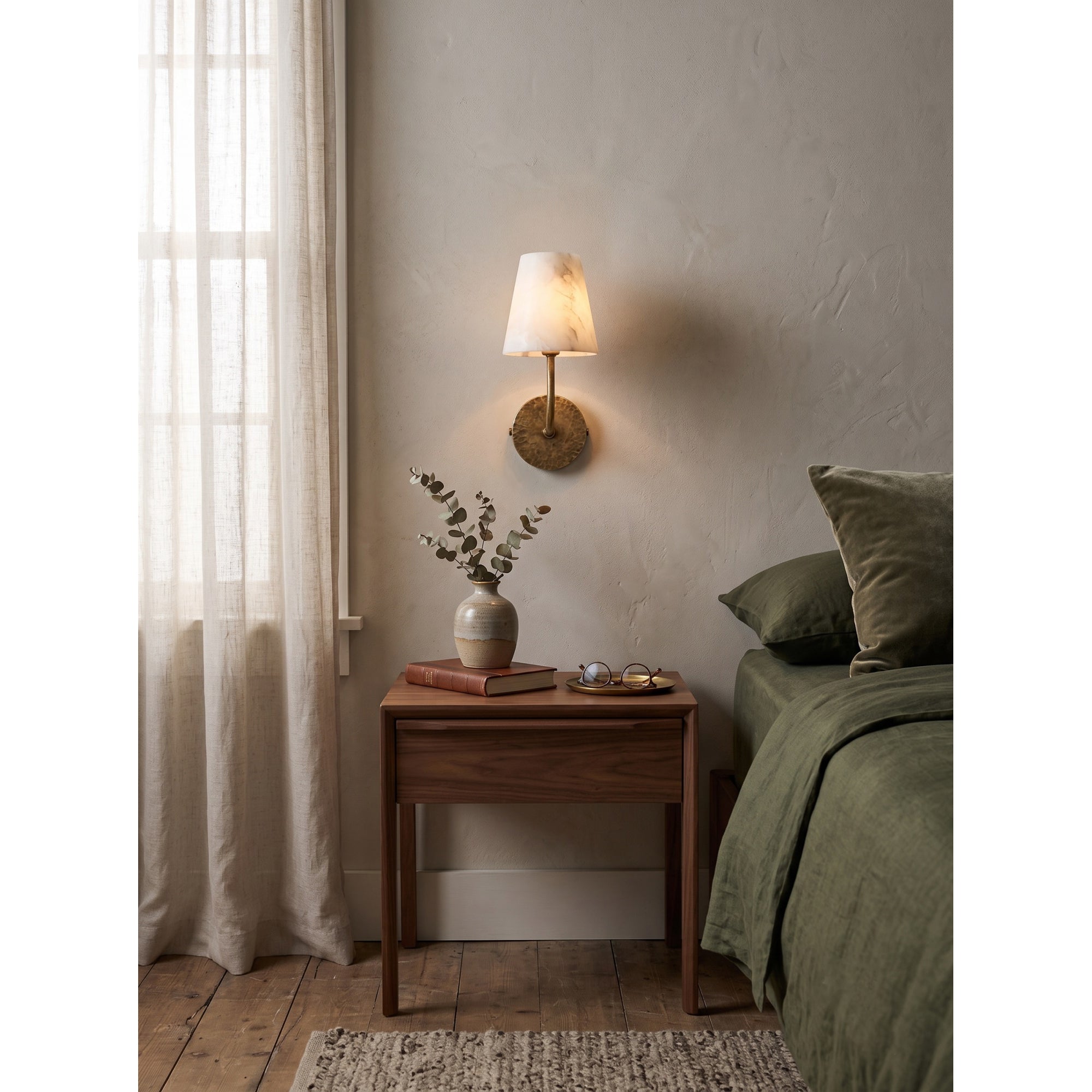 Aspen Alabaster Wall Sconce