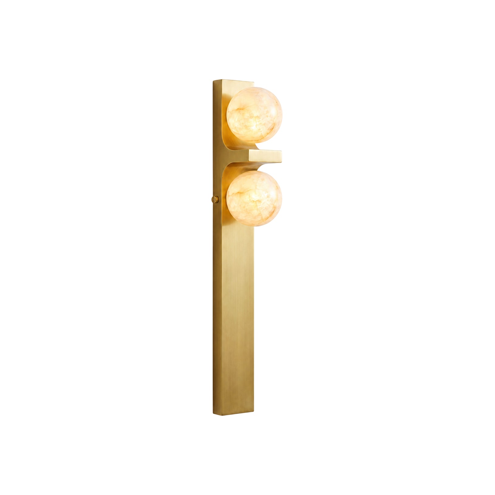 Asymmetrical Alabaster Wall Sconce