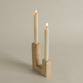 Bild in die Galerieansicht laden, Asymmetrical Steps Travertine Candle Holder
