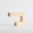 Bild in die Galerieansicht laden, Asymmetrical Steps Travertine Candle Holder
