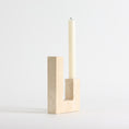 Bild in die Galerieansicht laden, Asymmetrical Steps Travertine Candle Holder
