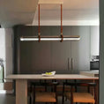 Bild in die Galerieansicht laden, Atelier Leather Strap lineare Pendelleuchte
