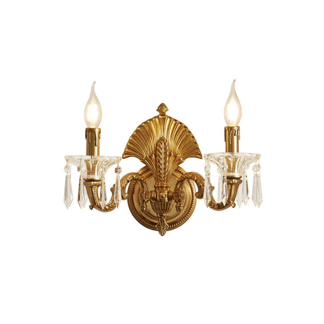 Athena Brass Wall Sconce