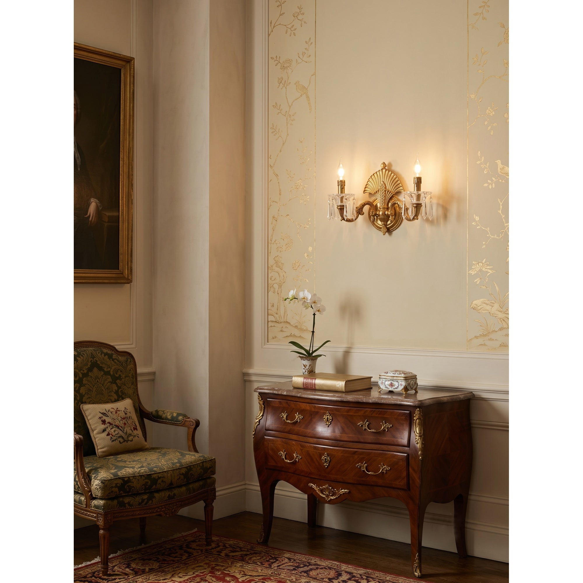 Athena Brass Wall Sconce