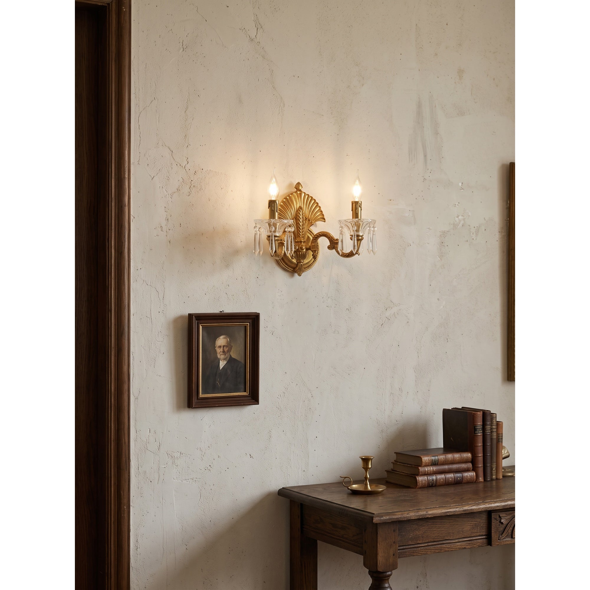 Athena Brass Wall Sconce