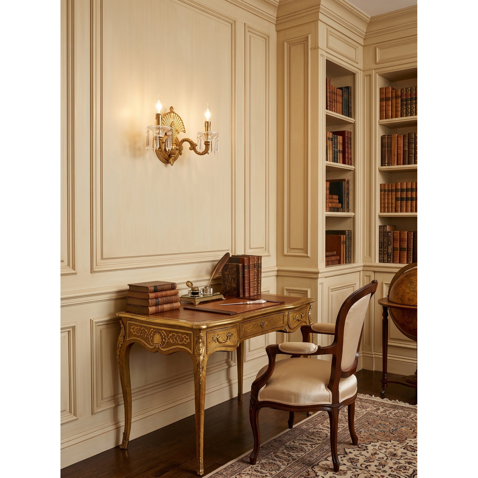 Athena Brass Wall Sconce