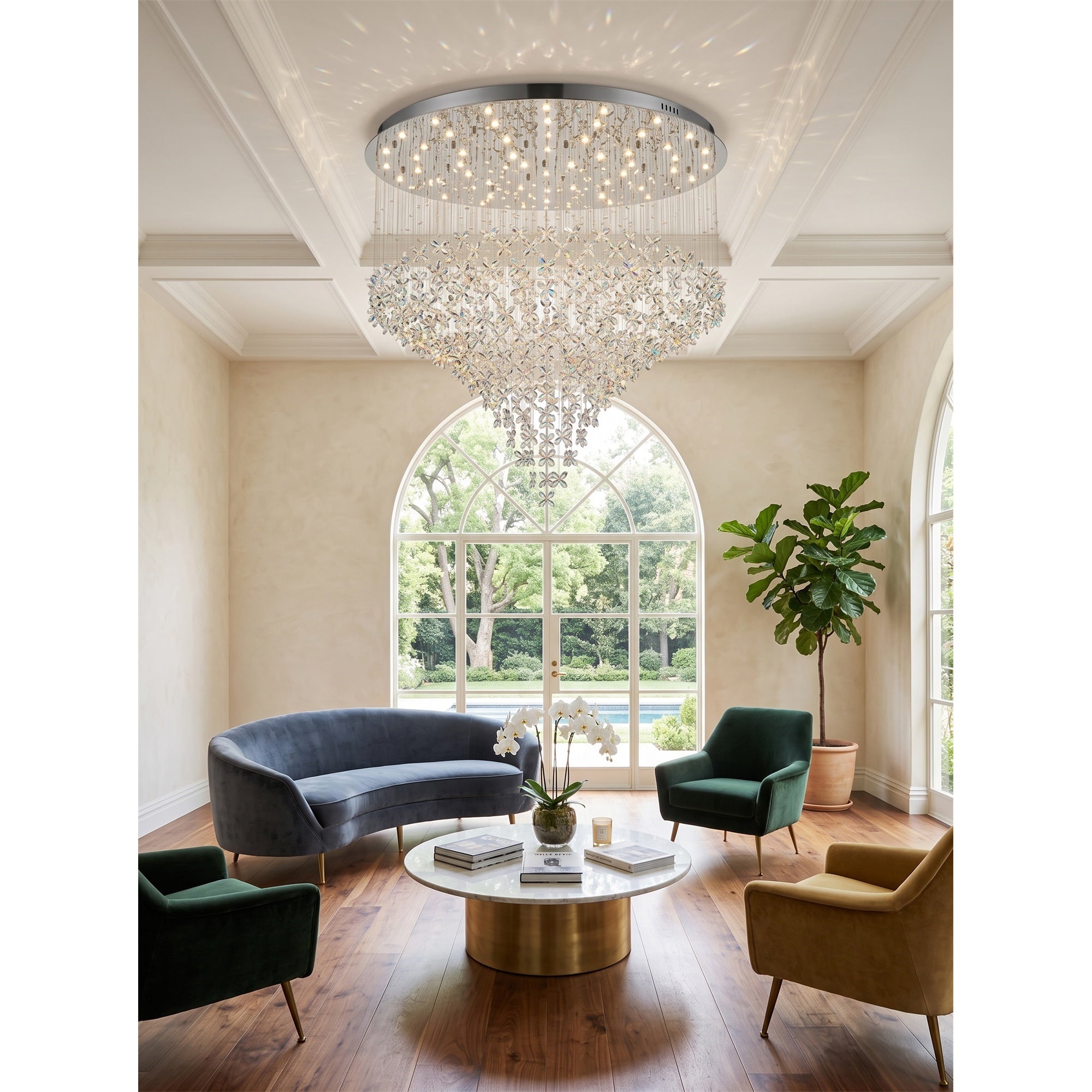 Athena Butterfly Crystal Chandelier