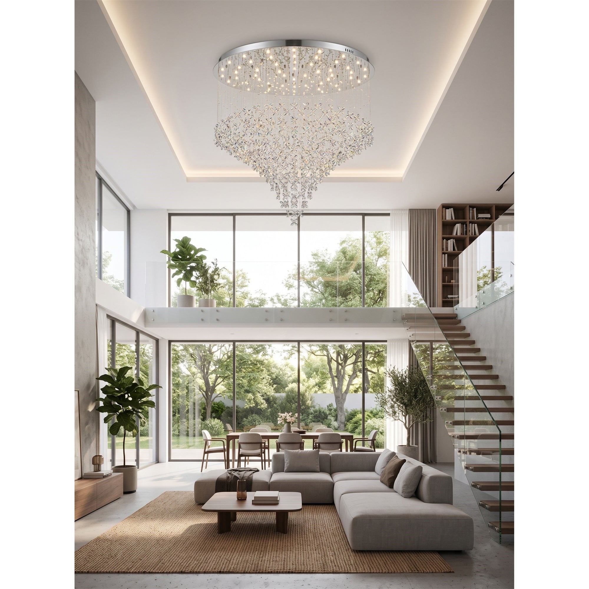 Athena Butterfly Crystal Chandelier