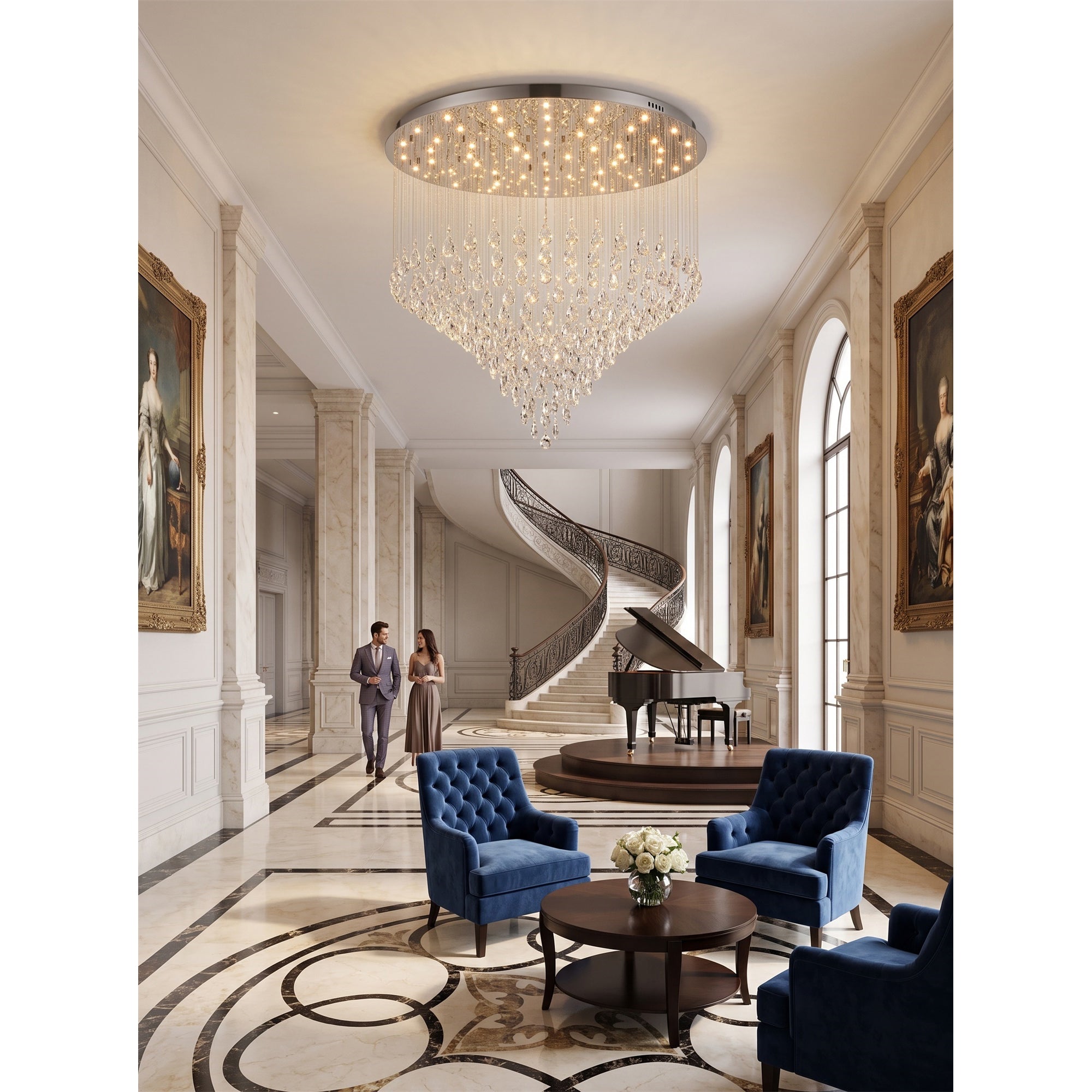Athena Butterfly Crystal Chandelier