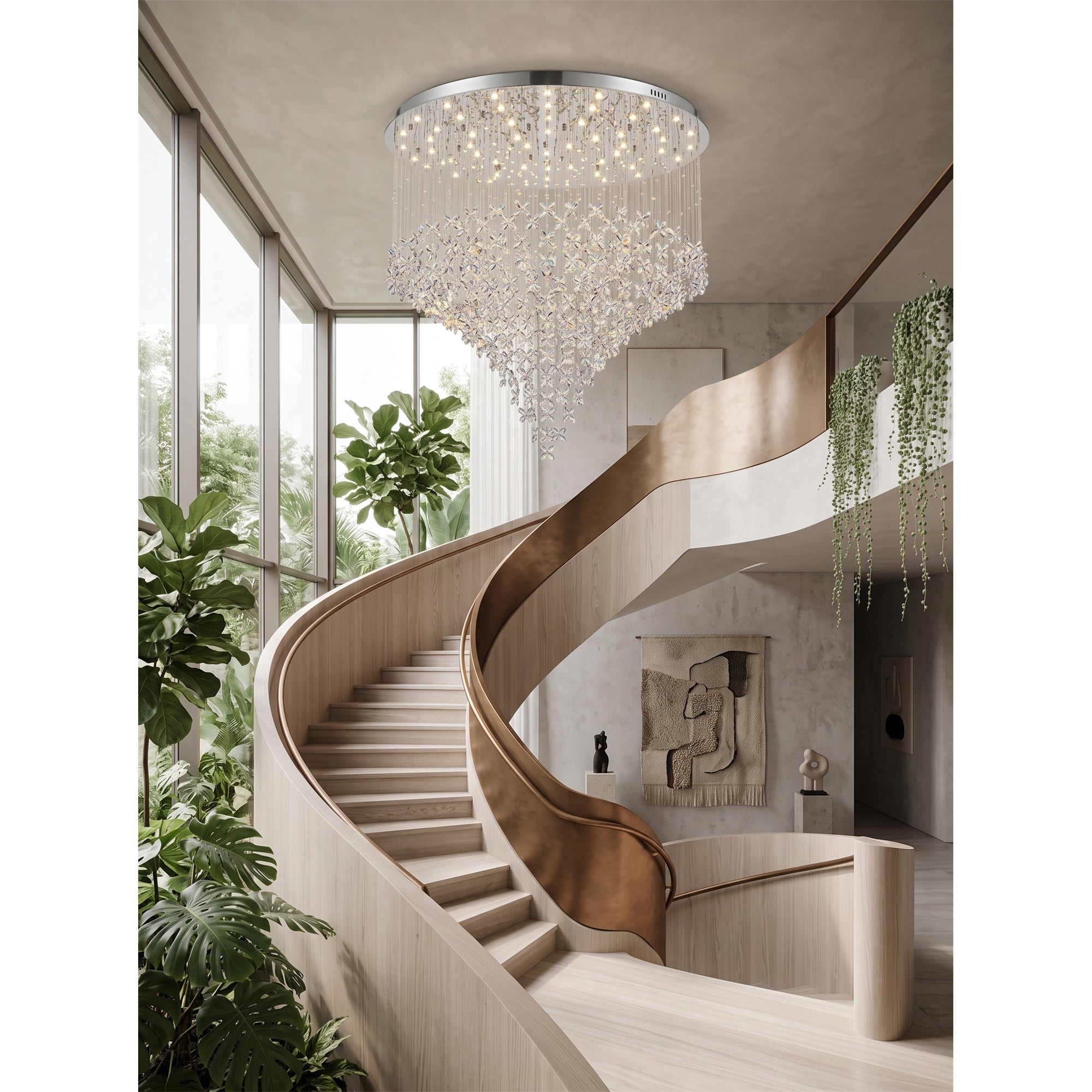 Athena Butterfly Crystal Chandelier