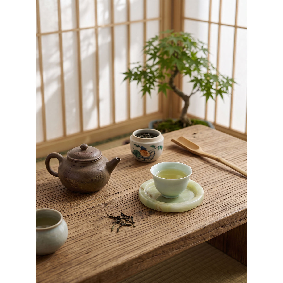 Atoll Stone Round Tray
