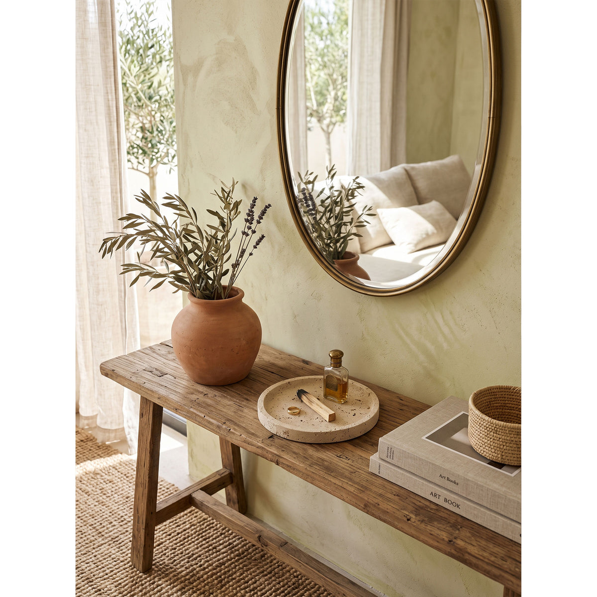 Atoll Stone Round Tray
