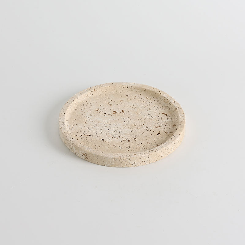 Atoll Stone Round Tray