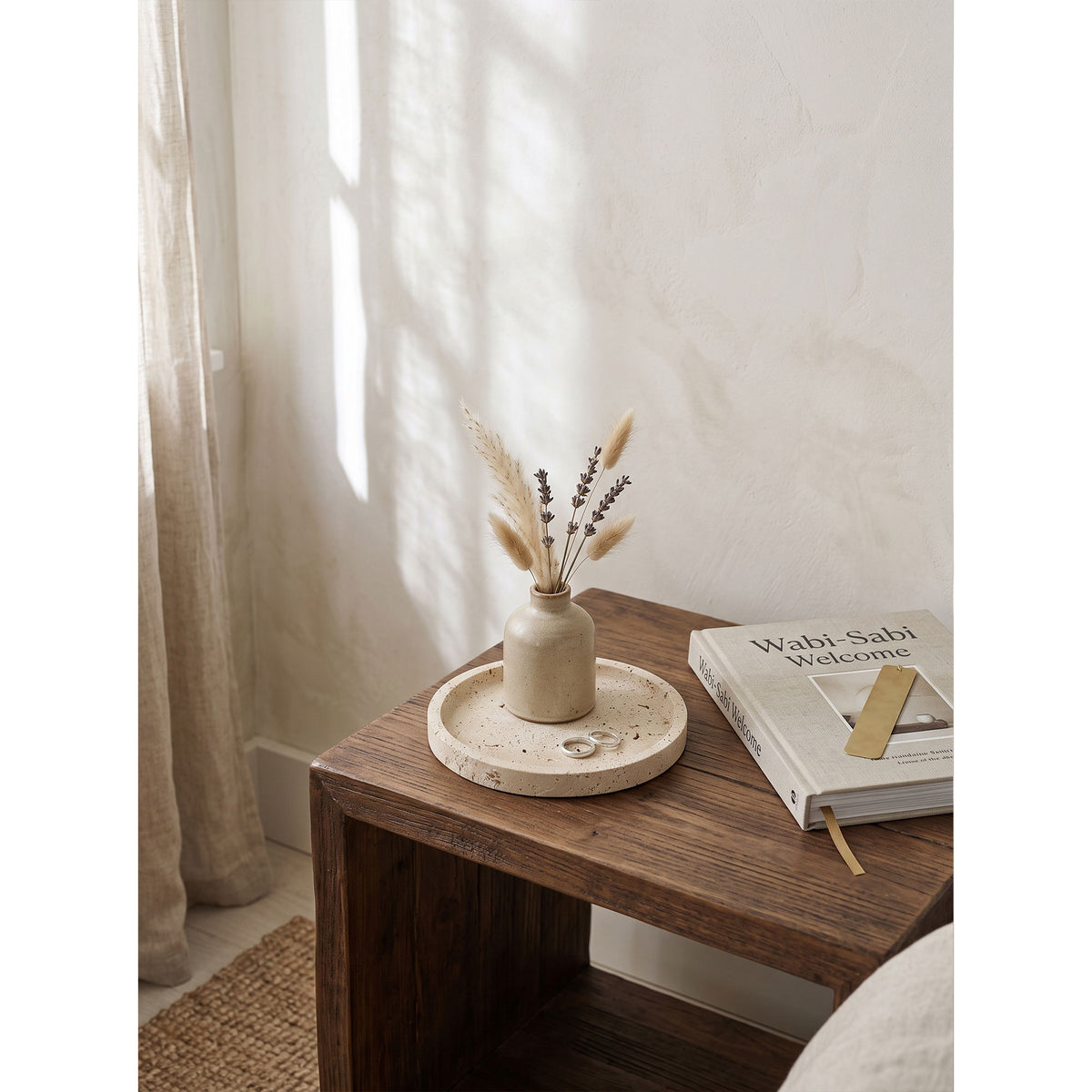 Atoll Stone Round Tray