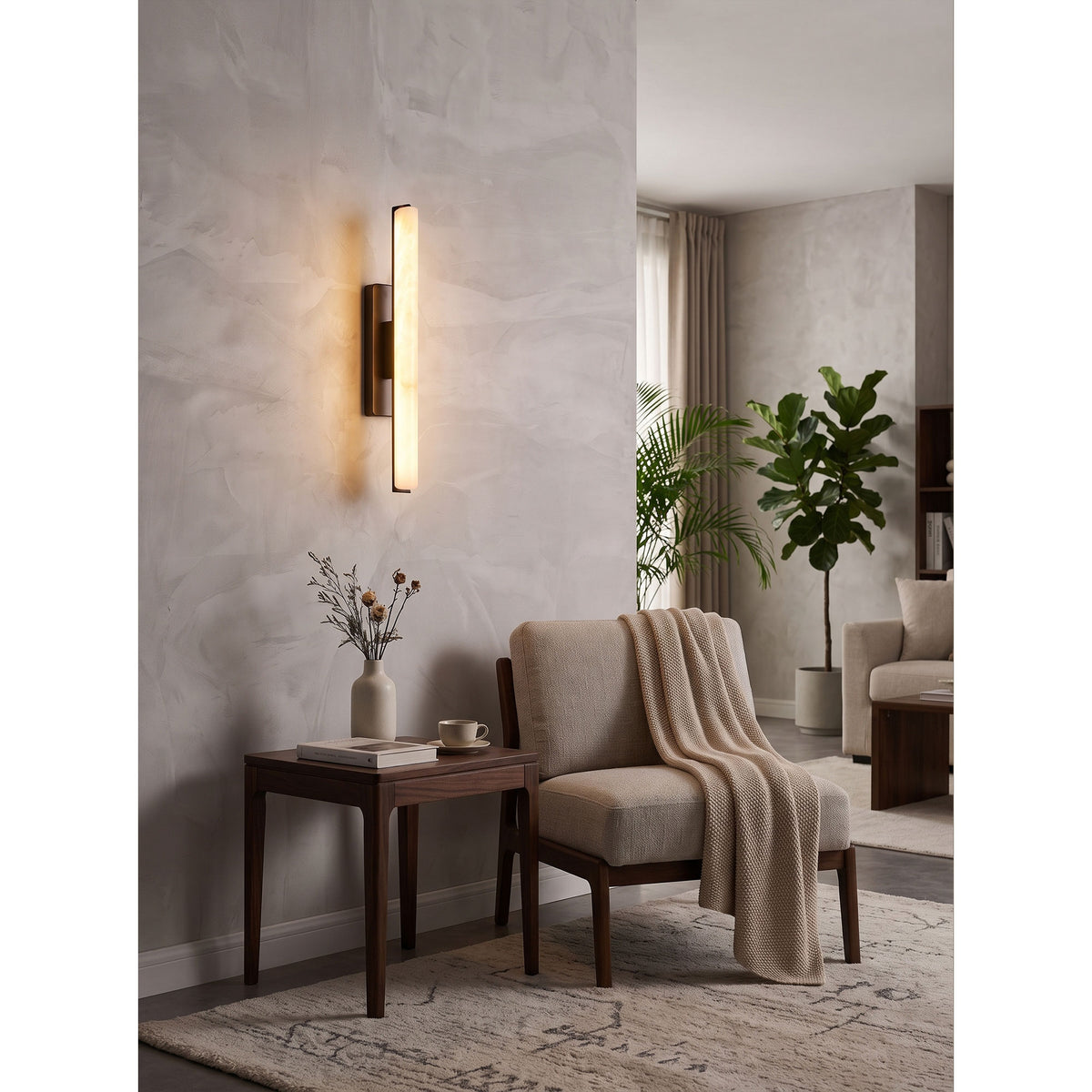 Audubon Alabaster Wall Sconce