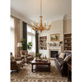 Load image into Gallery viewer, Aurelia Aged Brass Chandelier
