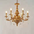 Load image into Gallery viewer, Aurelia Aged Brass Chandelier
