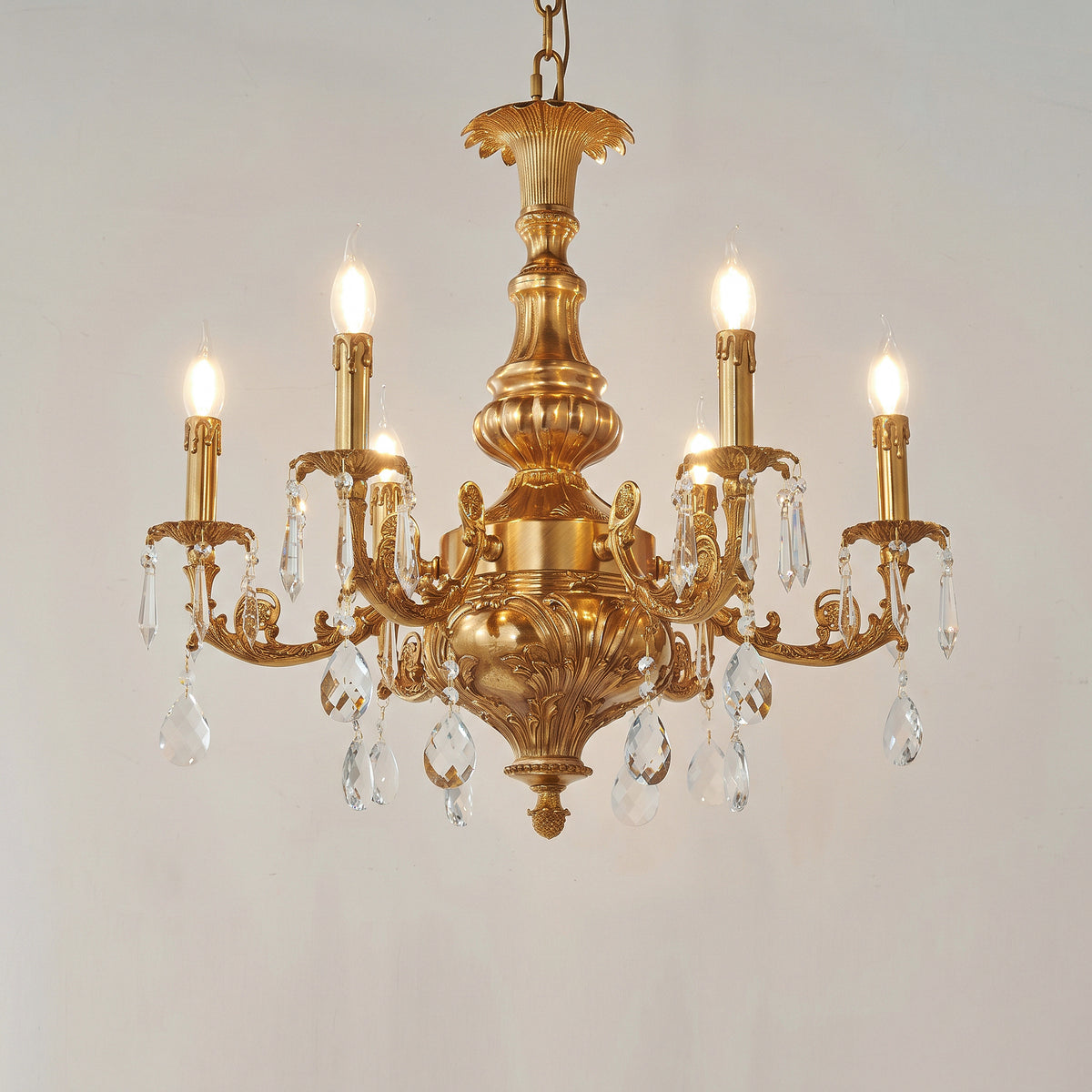Aurelia Aged Brass Chandelier