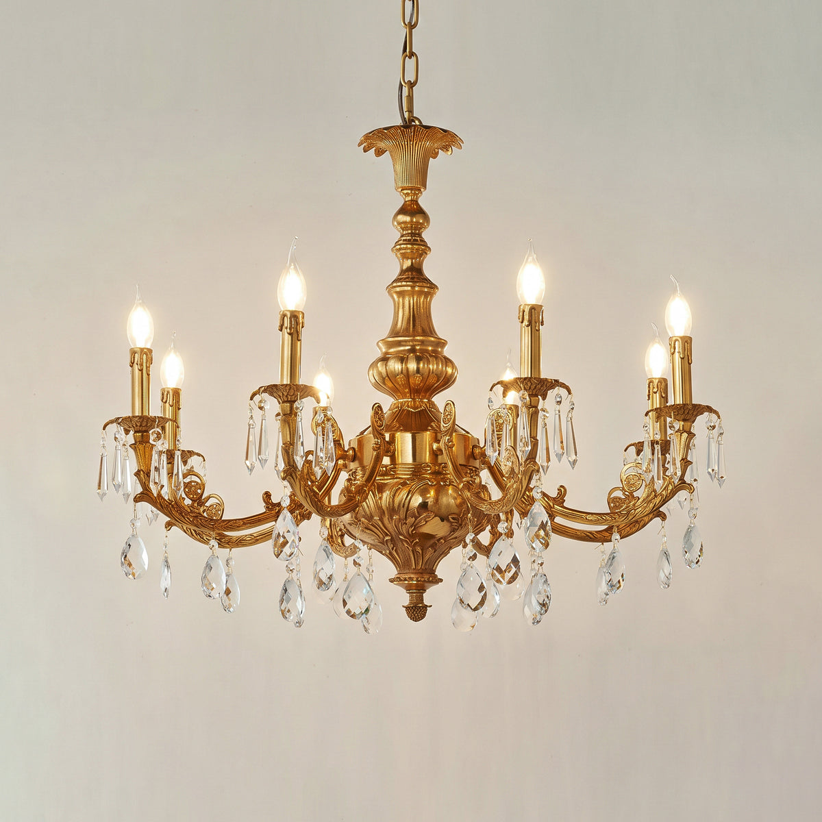 Aurelia Aged Brass Chandelier
