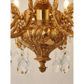 Load image into Gallery viewer, Aurelia Aged Brass Chandelier
