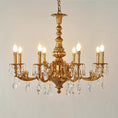 Load image into Gallery viewer, Aurelia Aged Brass Chandelier
